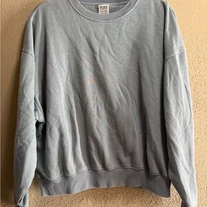 PINK Victoria's Secret Light Gray/blue Sweatshirt